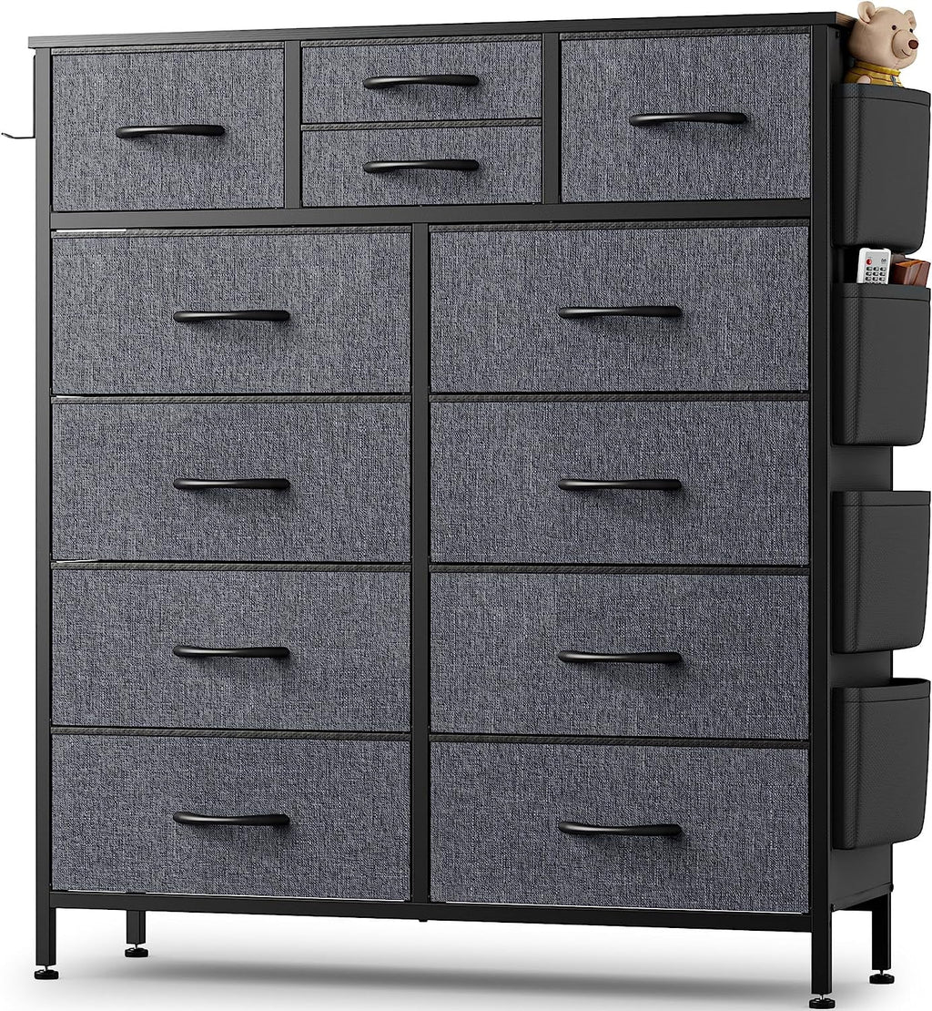 Rustic Brown 12 Drawer Dresser J661