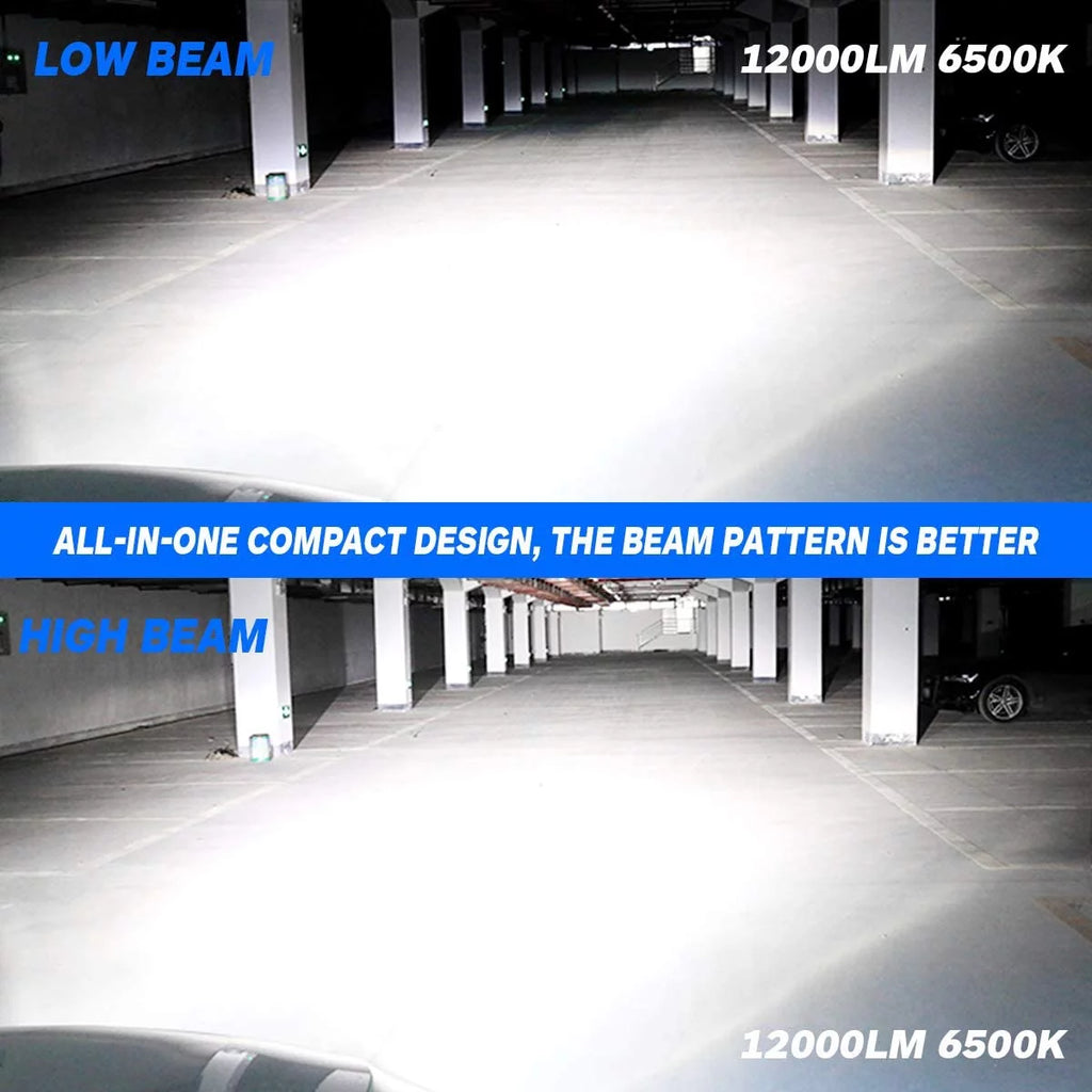 H4/9003 LED Headlight Bulbs 6500K Cool White Pack of 2 F305484