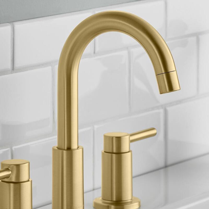 8 in. Widespread Double-Handle High-Arc Bathroom Faucet Matte Gold G84608