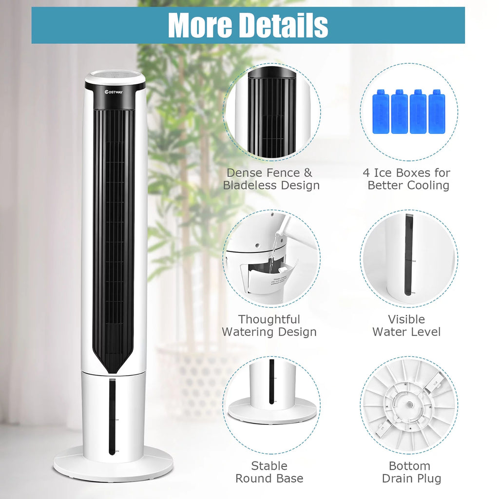 41'' Evaporative Air Cooler Oscillating Fan with Remote Control V855542