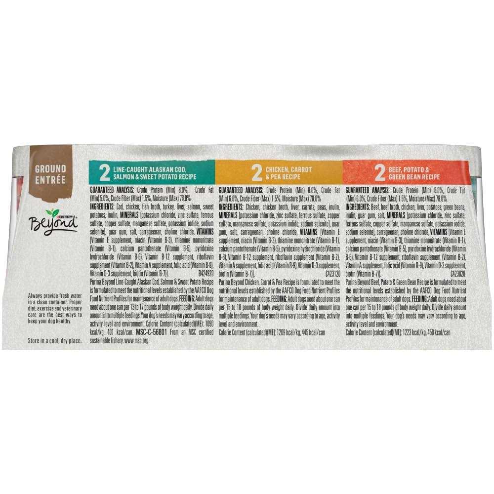 Chicken Beef and Cod Ground Entree Grain Free Wet Dog Food D188916