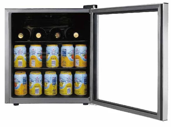 Black Adjustable Beverage Center Refrigerator M33265
