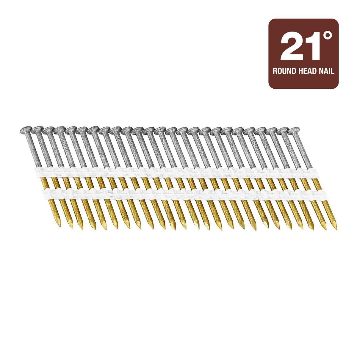 Galvanized Ring Shank Framing Nails 2500 Pack B2594