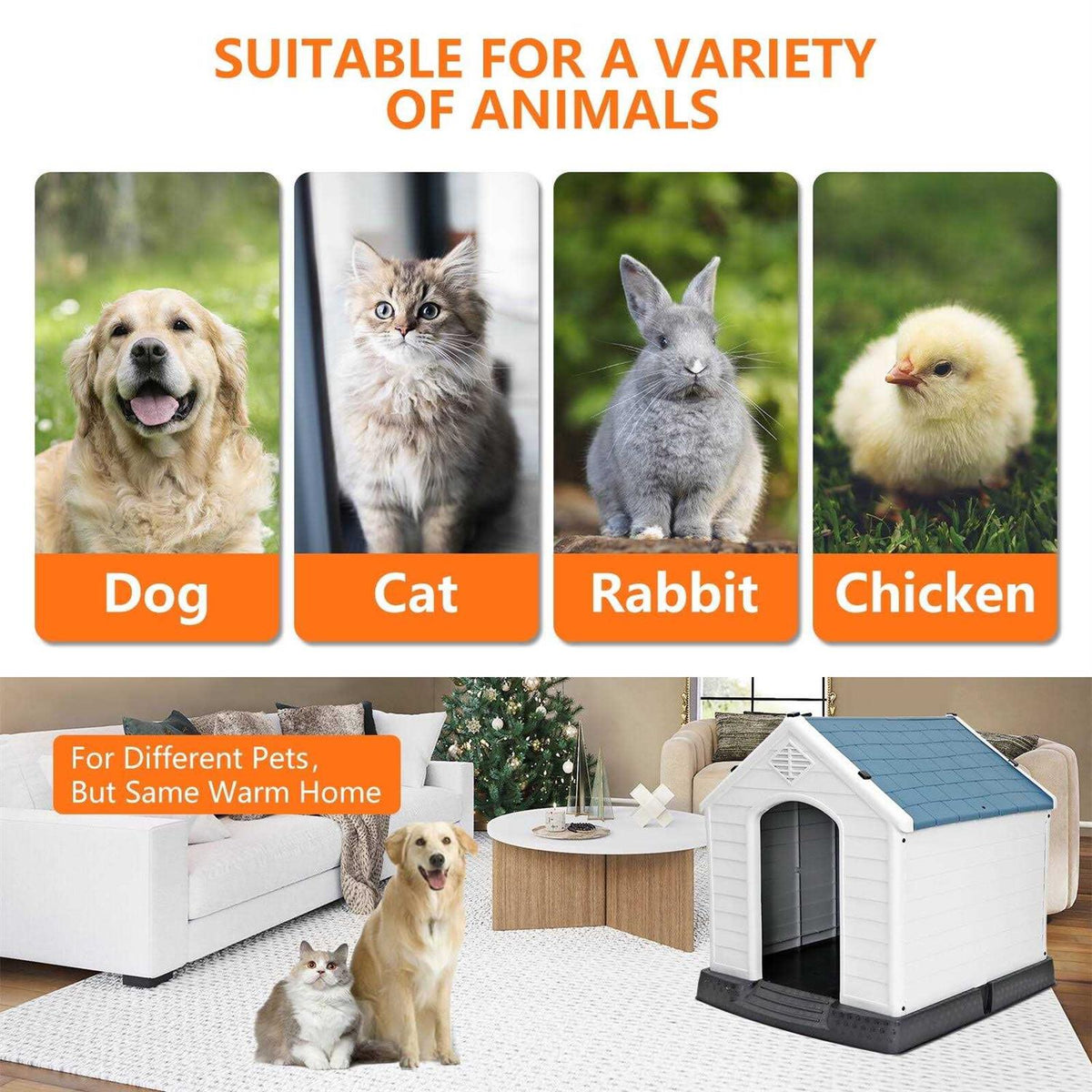 Large Insulated Waterproof Dog House E29759