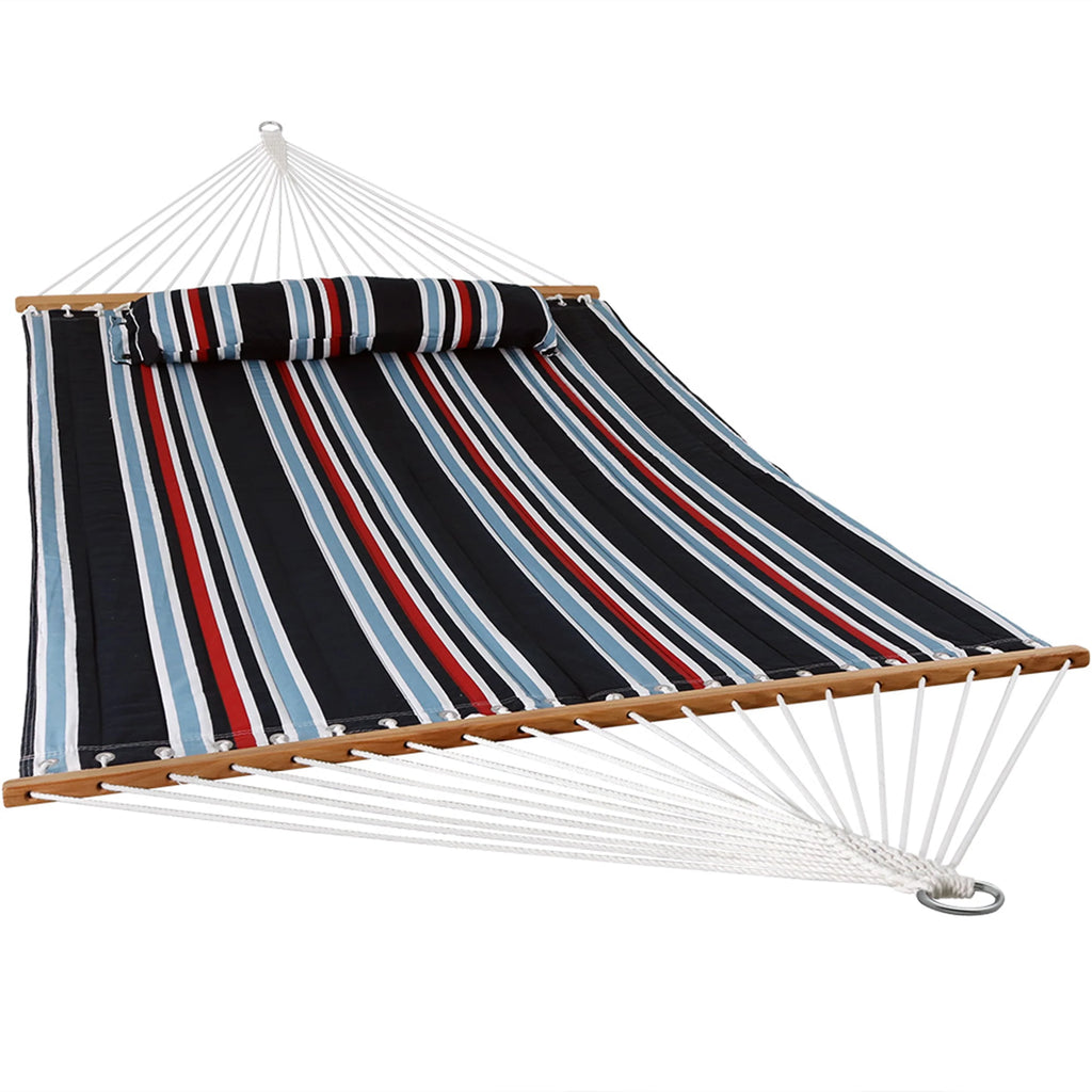 Quilted Fabric Double Hammock with Pillow M200