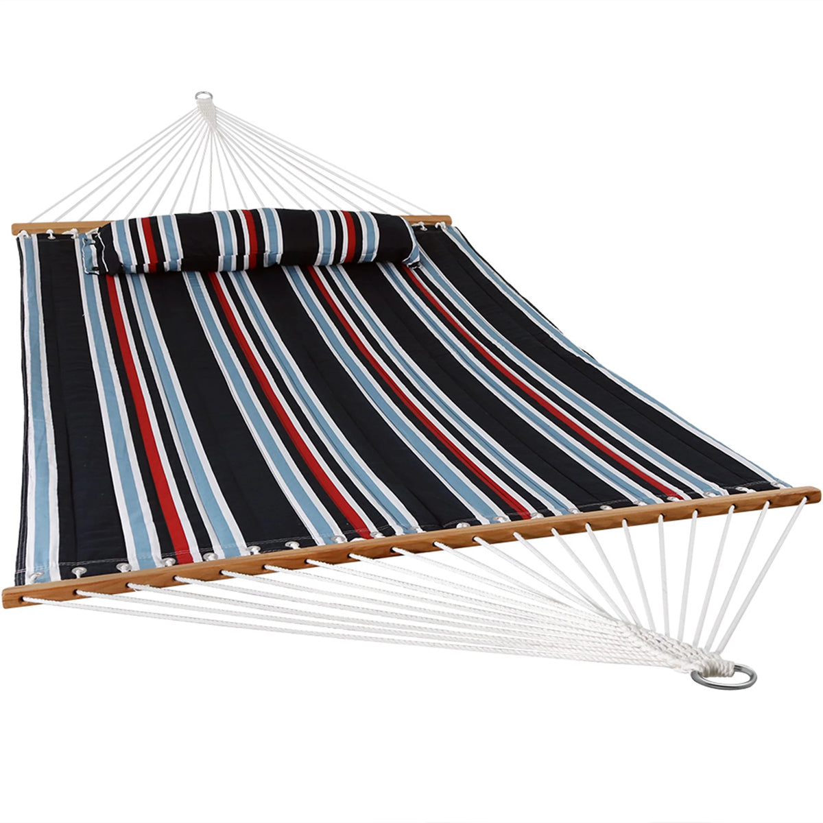 Quilted Fabric Double Hammock with Pillow M200