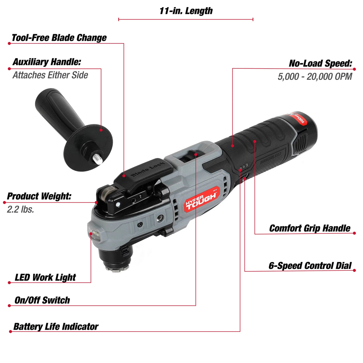 12V Max Lithium-Ion Brushless Oscillating Multi-Tool with Battery and Charger V764