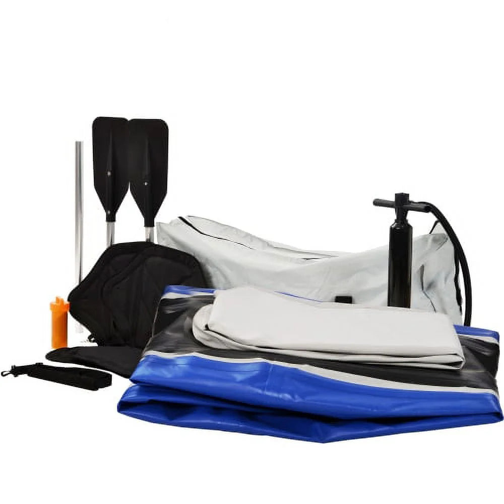 Inflatable Tandem 2 Person Kayak Set with Paddle & Air Pump Q107209