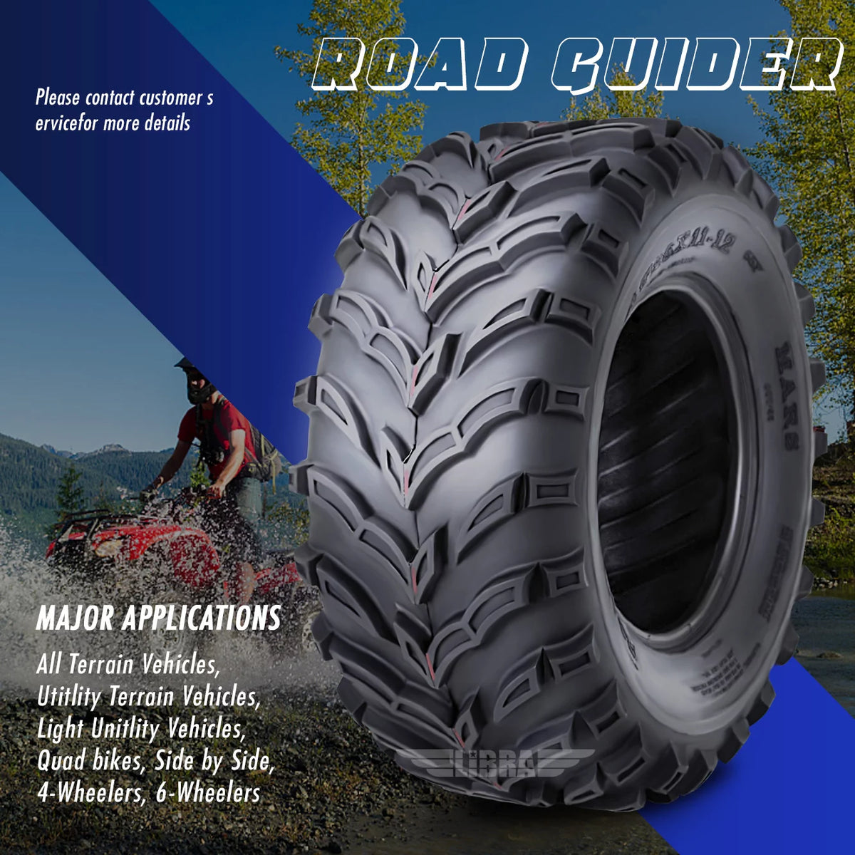 ATV/UTV Tire 25x10-12 6PR T12062