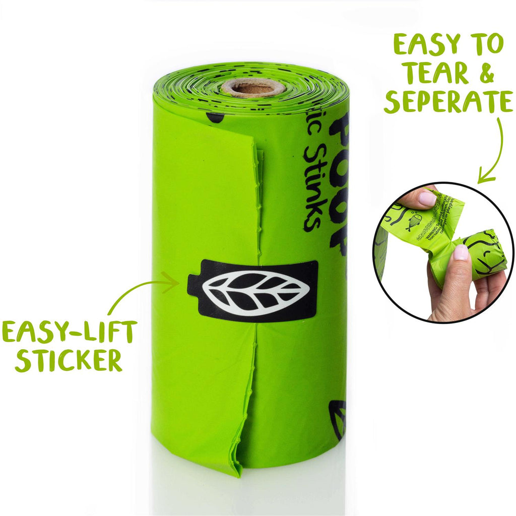 Compostable Dog Poop Bags on Refill Rolls F51296