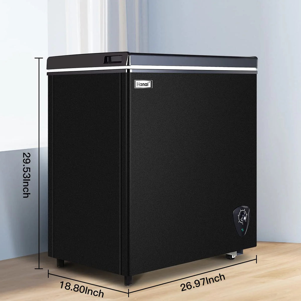 3.5 Cu ft Black Chest Freezer G13618