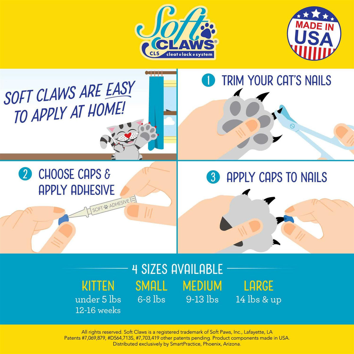 Soft Claws Nail Caps for Cats R479502