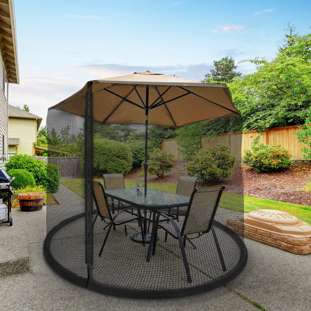 Mosquito Net for 7.5ft Patio Umbrellas with Weighted Bottom O52112