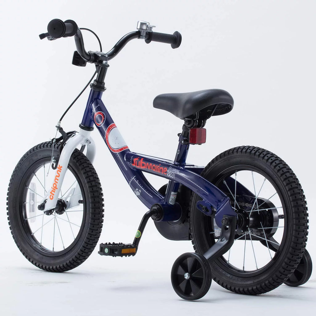 18 In Blue Steel Bike with Kickstand D7524