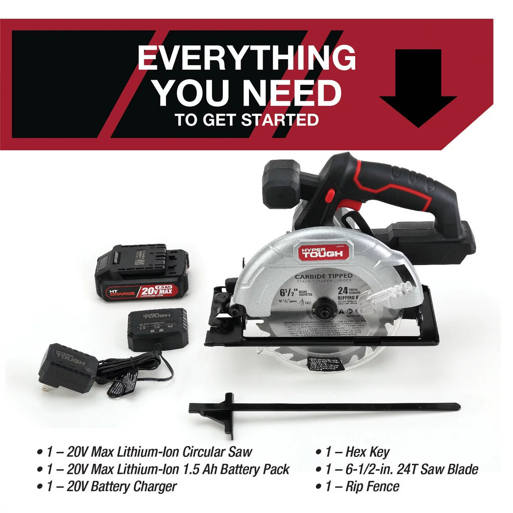 Cordless 3/8” Drill & Circular Saw Bundle with 2 Batteries & 2 Chargers T963301