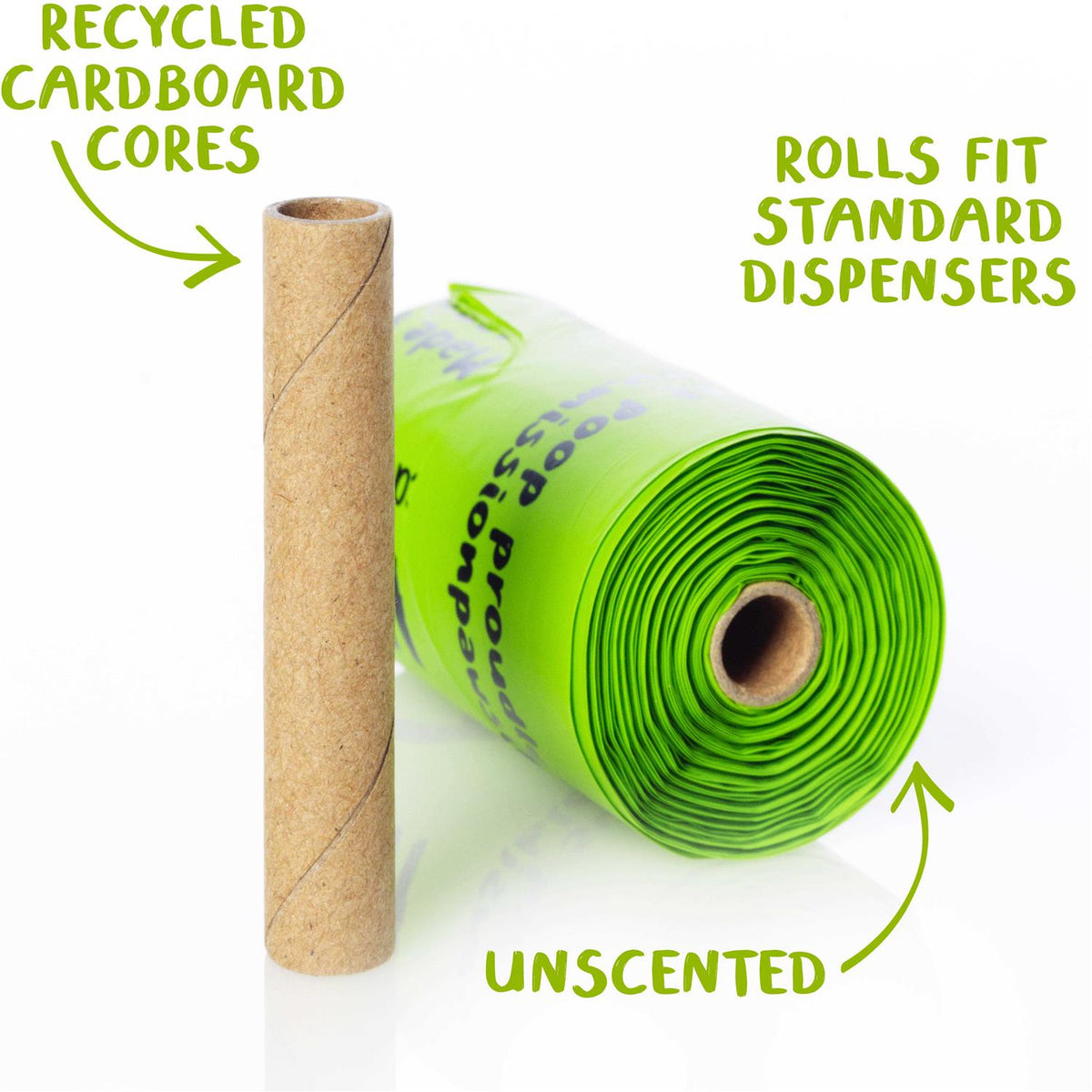 Compostable Dog Poop Bags on Refill Rolls F51296