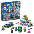 Ice Cream Truck Police Chase Van Toy with Splat Launcher & Police Car A238357