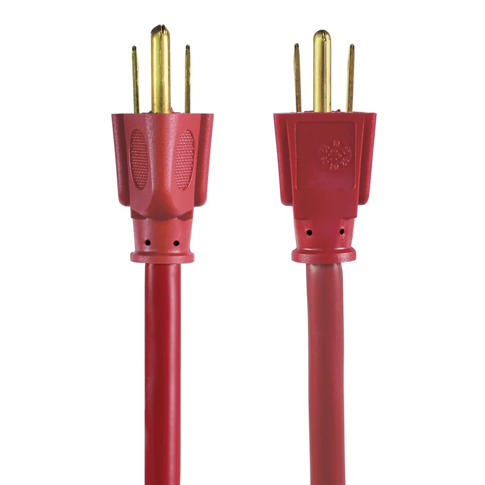 25FT 14AWG 3 Prong Red Triple Outlet Outdoor Extension Cord P46147