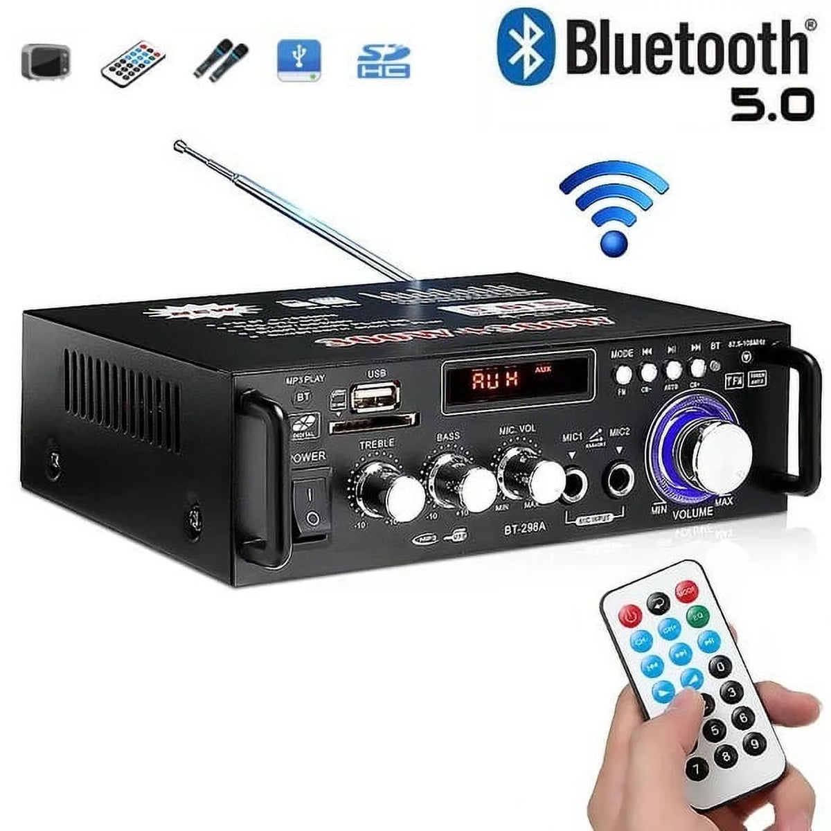 600W 4-16Ohm Bluetooth Stereo Amplifier with Remote G793