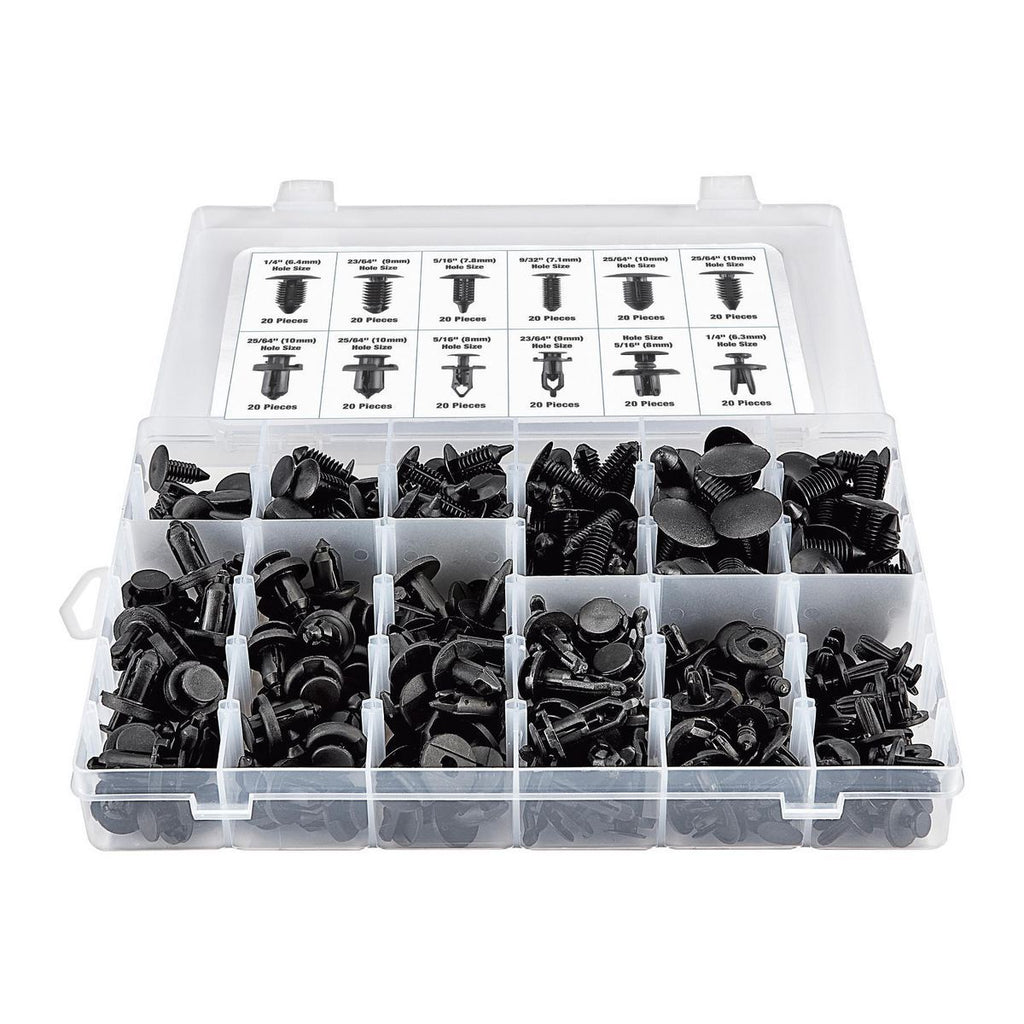 Automotive Plastic Fastener Kit, 240-Piece J42393