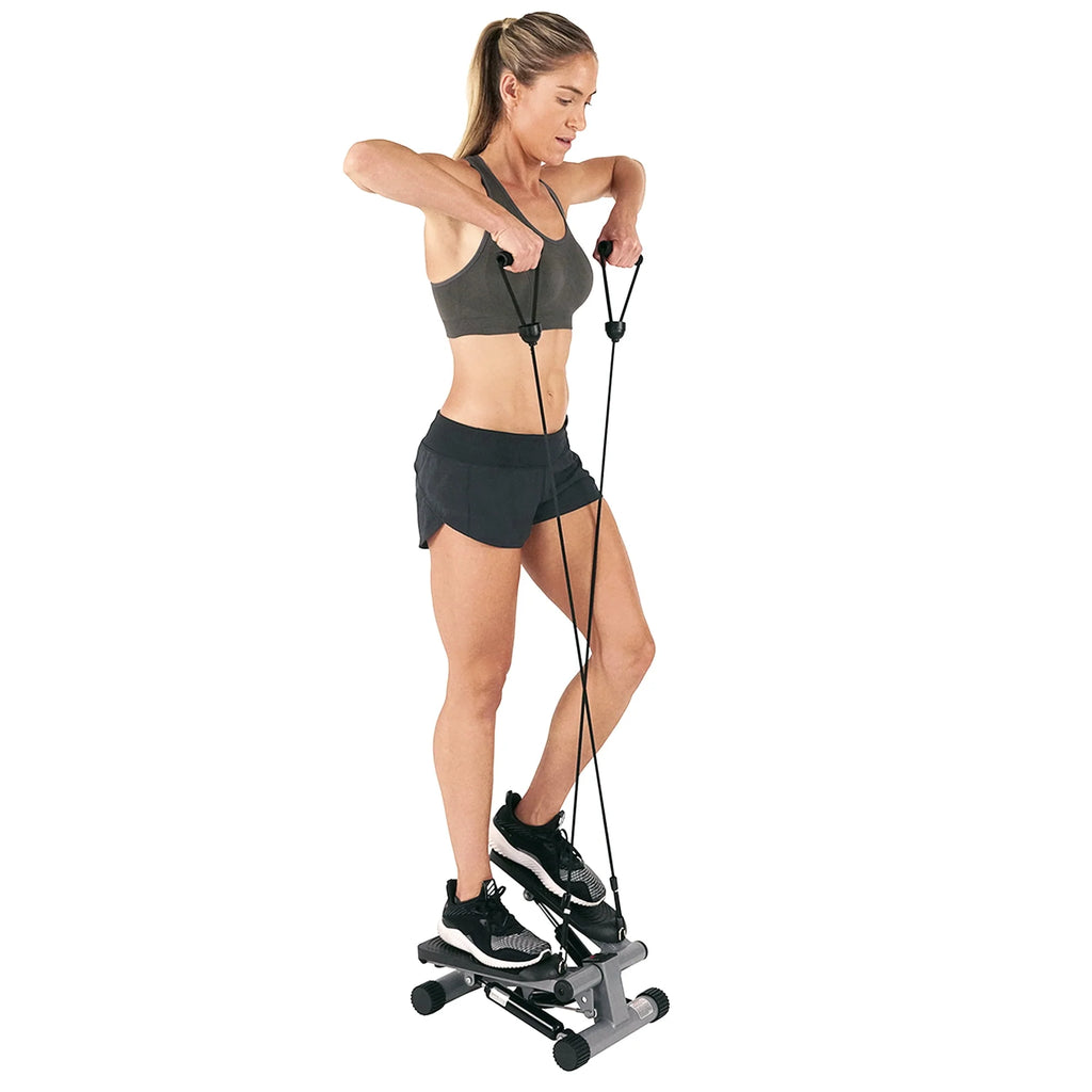 Mini Stepper Step Machine with Resistance Bands and LCD Monitor O373