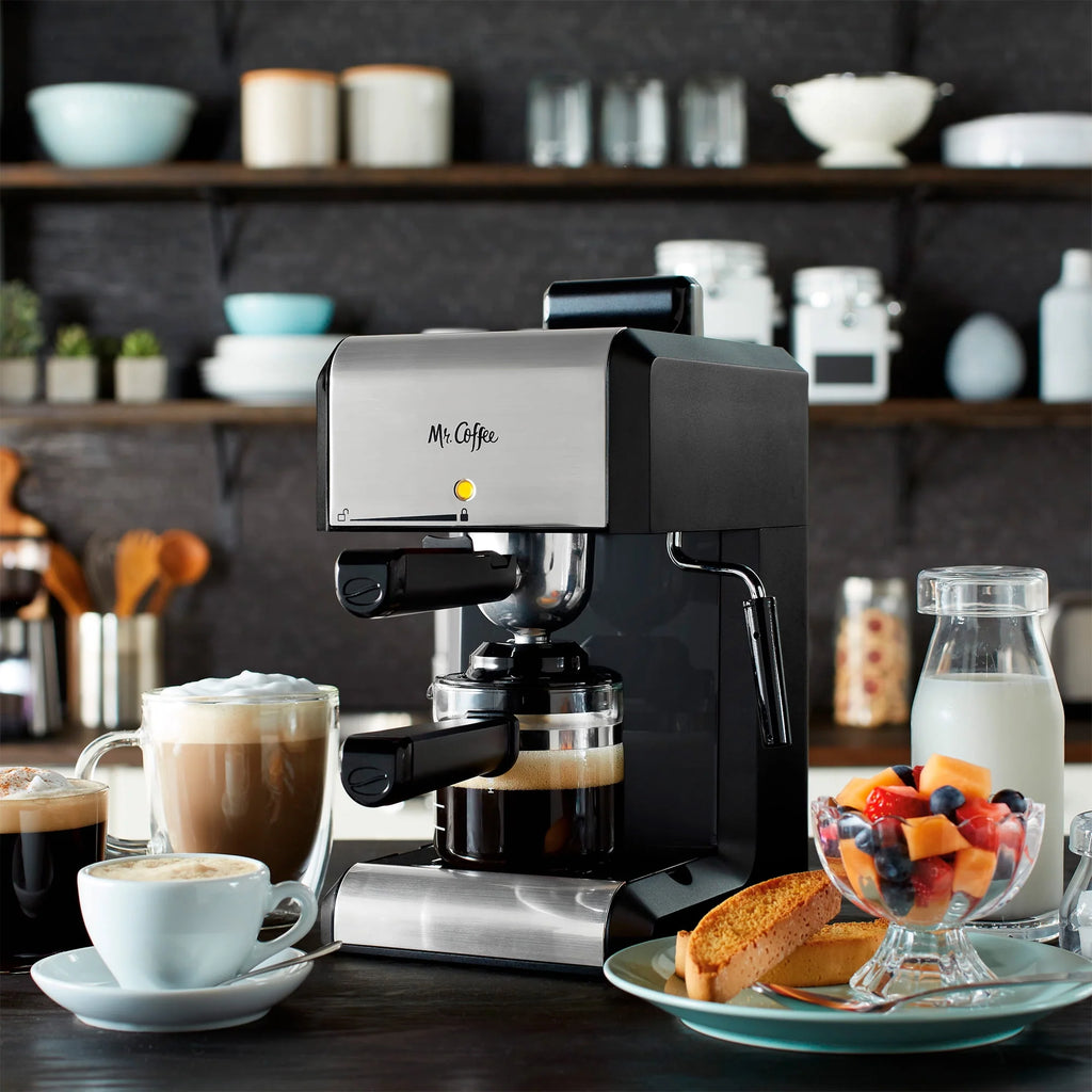 Automatic Espresso and Cappuccino Machine, 20 oz, Silver E648