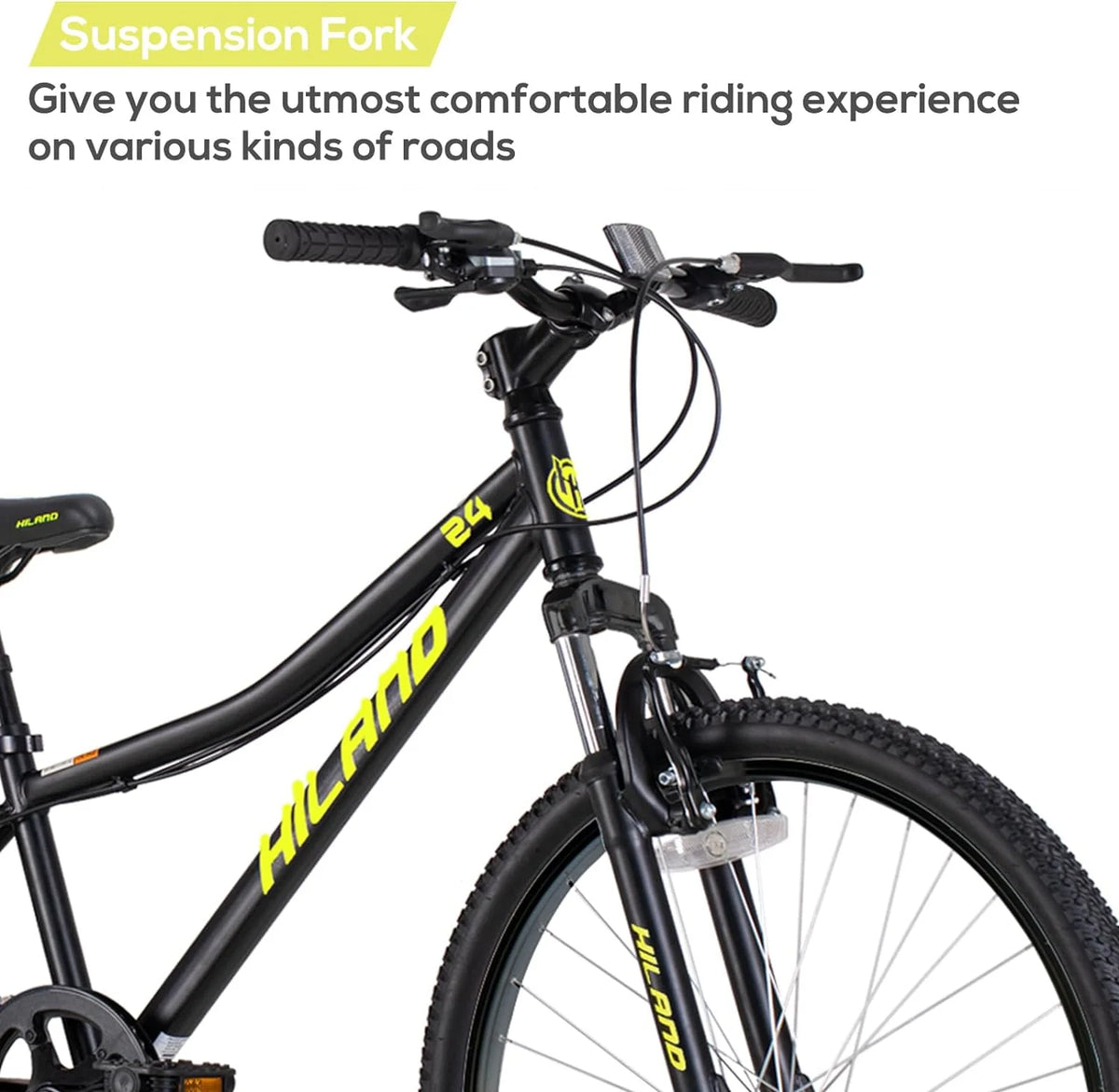 24 inch Mountain Bike 7 Speeds with Suspension Fork Q94633